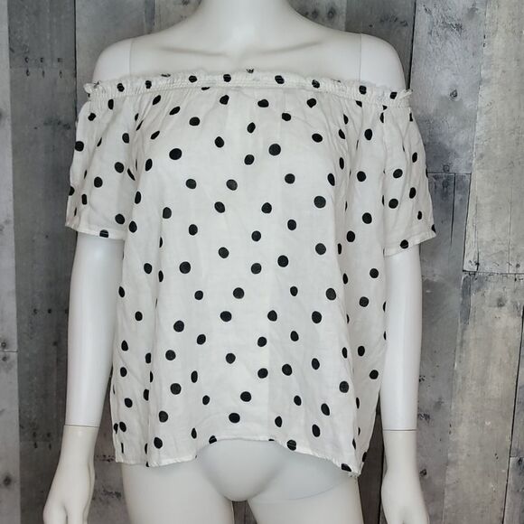 NWOT Generation Love Julia Cotton polka dot top - Picture 5 of 11